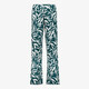 TwoDay dames wide leg broek met print groen wit
