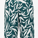 Dames wide leg broek met print groen wit