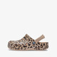 Baya Clog Leopard kinder klompen bruin