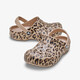 Baya Clog Leopard kinder klompen bruin