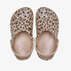 Baya Clog Leopard kinder klompen bruin