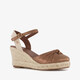 Blue Box dames espadrilles brons beige