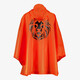 Unisex regenponcho oranje
