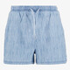 Dames denim short lichtblauw