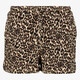 Dames short met panterprint bruin