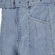 Dames denim short met riem blauw