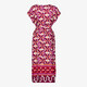 Dames maxi jurk met retro bloemenprint