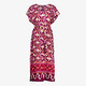 Dames maxi jurk met retro bloemenprint