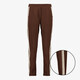 Dames pantalon met bies bruin