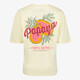 Dames T-shirt met backprint botergeel