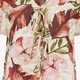 Dames blouse met korte mouwen bloemenprint