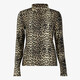 TwoDay dames coltrui met panterprint bruin beige