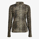 Dames coltrui met panterprint bruin beige