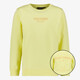 Jongens sweater met backprint geel