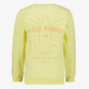 Jongens sweater met backprint geel