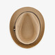 Heren strohoed beige