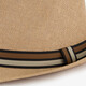 Heren strohoed beige