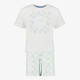 Smiley kinder shortama wit groen