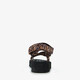 Dames sandalen met plateauzool en panterprint