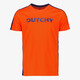 Heren voetbal T-shirt oranje blauw