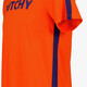 Heren voetbal T-shirt oranje blauw
