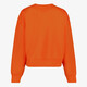 Cropped dames sport sweater oranje