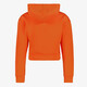 Meisjes hoodie cropped oranje