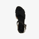 Dames espadrilles met sleehak zwart