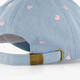Meisjes pet denim blauw met hartjes