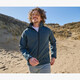 Softshell heren jas blauw