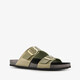 Leren dames bio slippers groen