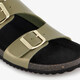 Leren dames bio slippers groen