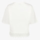 Dames T-shirt met kanten detail wit
