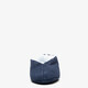 Leren dames Spaanse sloffen blauw
