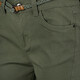 Dames bermuda met gevlochten riem groen