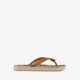 Kinder slippers met panterprint beige