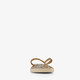 Kinder slippers met panterprint beige