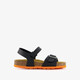 Jongens bio sandalen zwart oranje