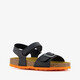 Jongens bio sandalen zwart oranje