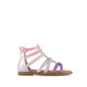 Meisjes sandalen met luipaardprint en glitters