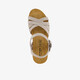 Suède dames bio sleehak sandalen beige
