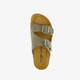 Suède dames bio slippers groen