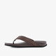 Heren teenslippers donkerbruin