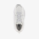 408 dames sneakers wit zilver