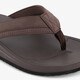 Heren teenslippers donkerbruin