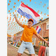 Heren denim short