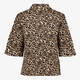 Dames blouse met panterprint bruin