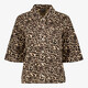 TwoDay dames blouse met panterprint bruin