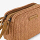Gevlochten dames schouder beige