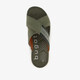 Leren heren slippers groen